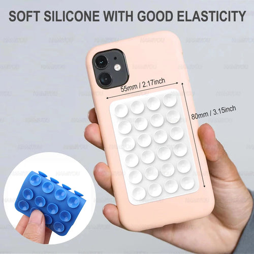 1Pc Sticky Phone Grip Silicone Suction Pad octobuddy Phone Accessories Mobile Silicone Suction Cup Rubber Suction Phone Holders