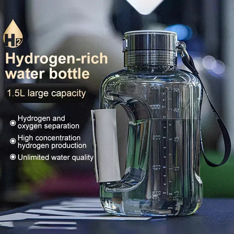 1.5L Hydrogen Rich Portable Sports Water Bottle Rich Molecular Hydrogen Water  kettle